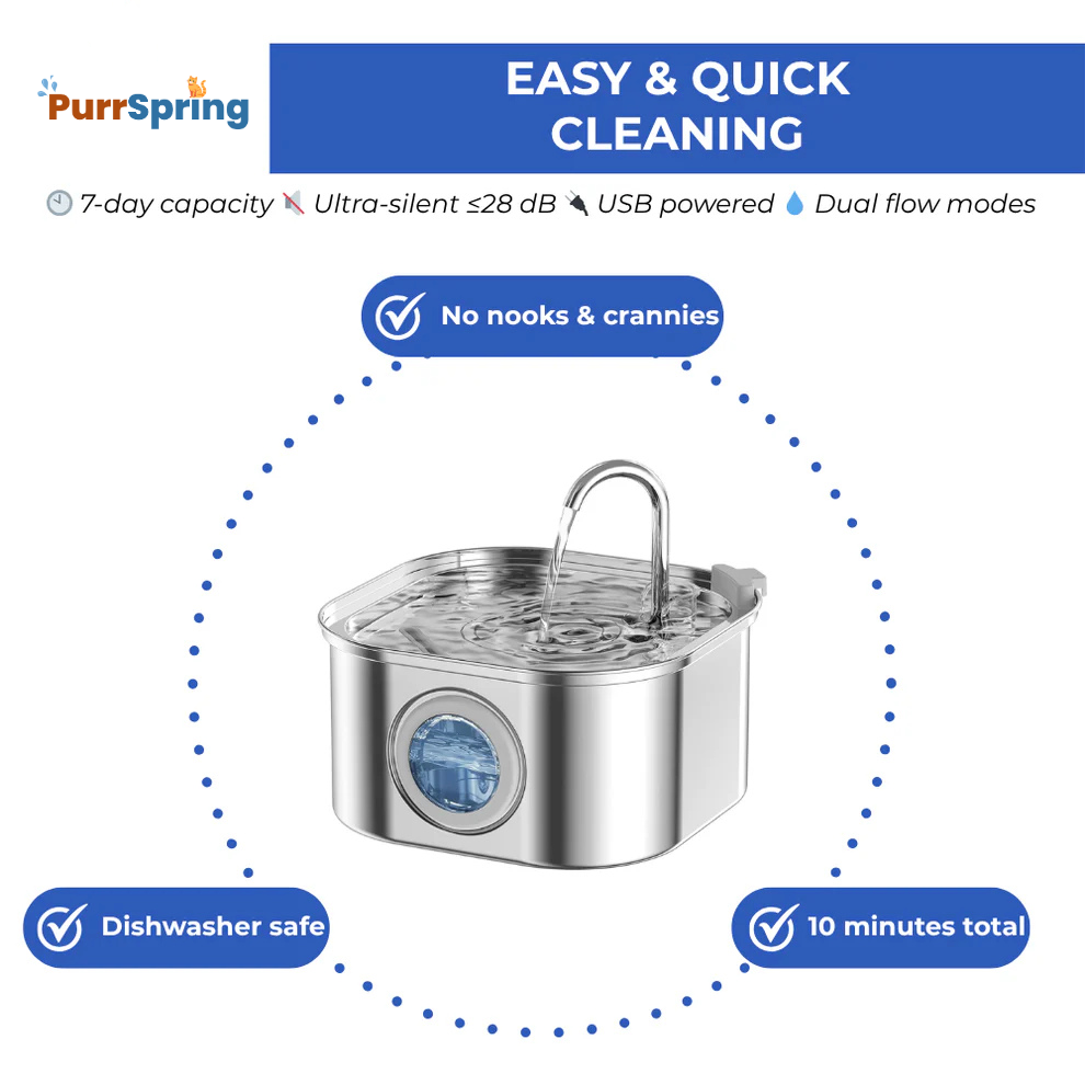 Give Your Cat More Life With PurrSpring Fountain